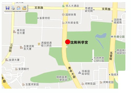 沈陽科學(xué)宮會(huì)展中心交通圖